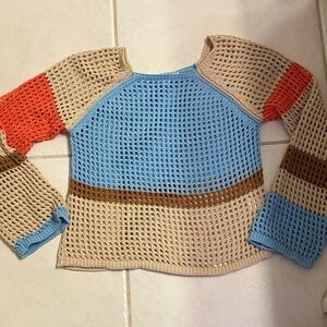 Poof! Multicolor Knit Women's Sweater